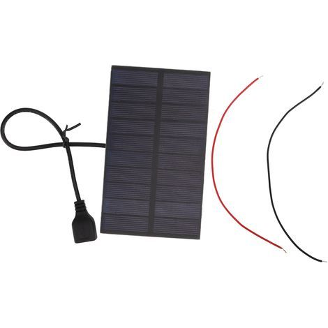 Panneaux solaires bricolage en silicium monocristallin 1.5W 5V avec mini panneau solaire flexible d'interface USB (1/5)