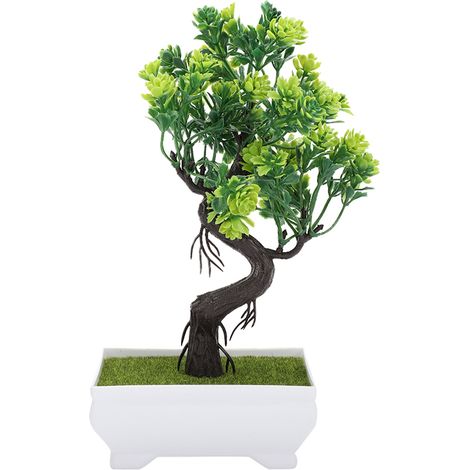 Bonsai Artificiel - Fleur En Plastique Résistante - Décoration Intérieure Bureau Et Salon - 1 Pièce (1/5)
