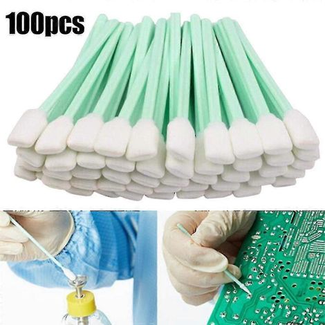 100er-Pack Schaumstoff-Reinigungstupfer für Tintenstrahldrucker und optische Geräte (1/5)
