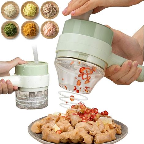 Hachoir de cuisine électrique rechargeable sans fil pour ail (1/4)