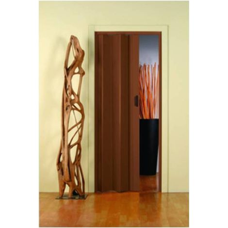 PORTA A SOFFIETTO MONICA 83X214 CM NOCE
