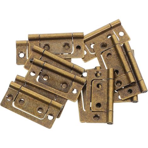 Charnières de porte Sewroro, lot de 12, style vintage, pour petits meubles. (1/5)