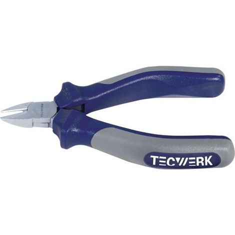 TECWERK Elektronik-Seitenschneider L.110mm Facette ja geschwärzt TECWERK