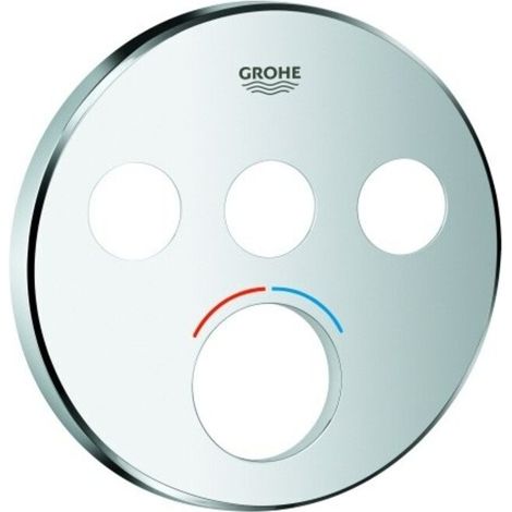 Rosette 46993 rund für SmartControl UP-Mischer 3ASV chrom (1/2)