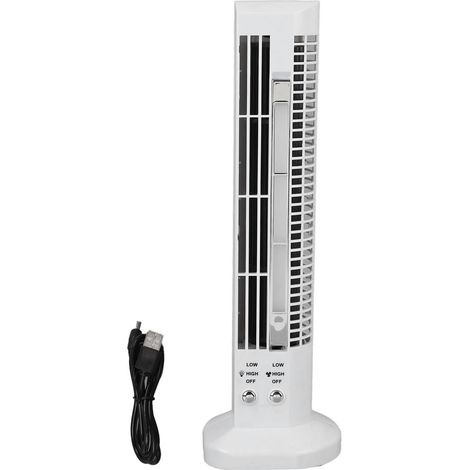 Ortviai Ventilateur sur pied sans pale avec lampe LED blanche, 2 vitesses, compact et sécurisé pour bureau ou chambre