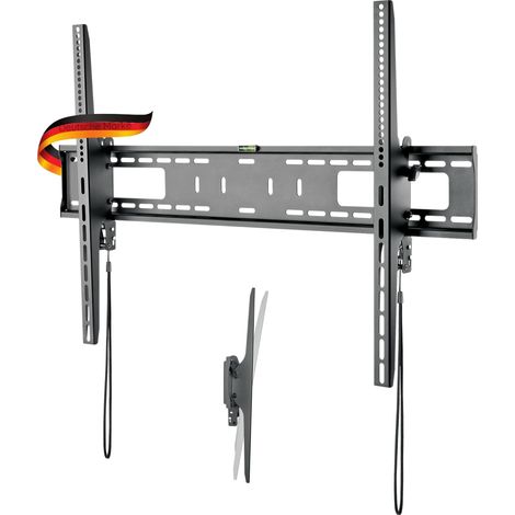 Support Mural inclinable pour TV jusqu'à 75 kg à 100" VESA 900 x 600 Noir (1/5)