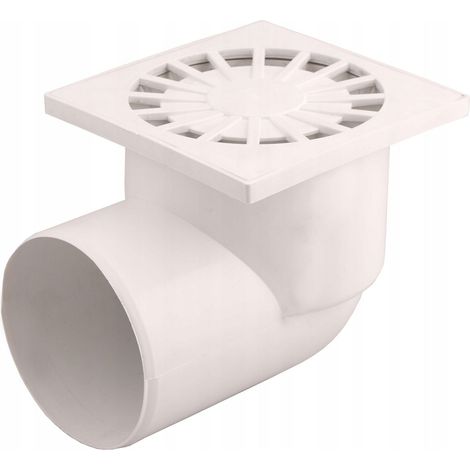 Rejilla de desagüe 15x15cm desagüe LATERAL Ø110 AQUER