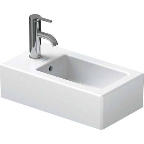 Duravit Vero lave-mains 25 cm, avec trop-plein, avec banc à trou (1/6)
