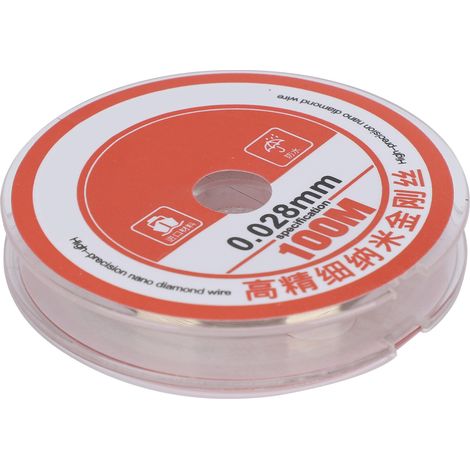 Fil de diamant 0.028mm pour réparation écran téléphone, outil de coupe et séparation LCD, 100m (1/5)