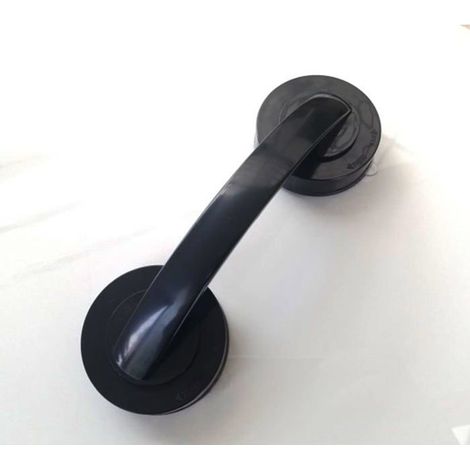 Ecleanfy - Poignée ventouse noire 7,5×2,5 cm — poignée portable sans perçage, charge 7,5 kg (1/4)
