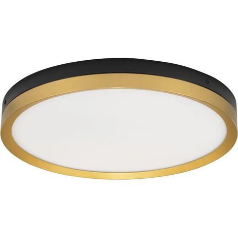 [NEUWERTIG] B-Ware Nova Luce Deckenleuchte Deckenlampe Led Cantria Schwarz Warmweiß 40cm 31 W Lampe