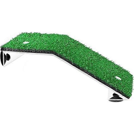Plateforme de repos pour tortue avec rampe en herbe réaliste, échelle antidérapante, ventouses puissantes - petite taille