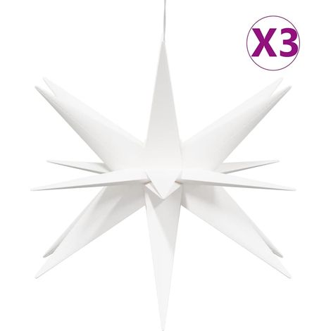 Maison Exclusive - Luci di Natale con LED 3 pz Pieghevoli Bianche 57 cm