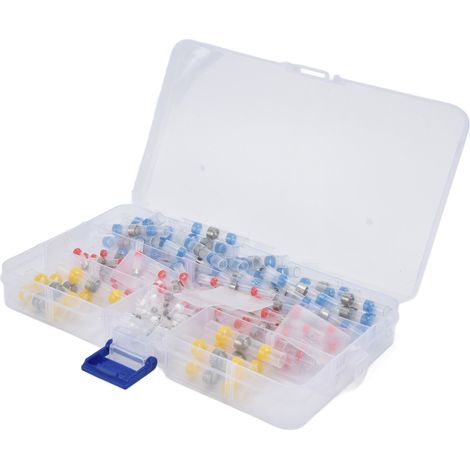 Kit de câblage électrique étanche à la soudure, 120 pièces, cosses à sertir à joint bout à bout thermorétractables (1/5)