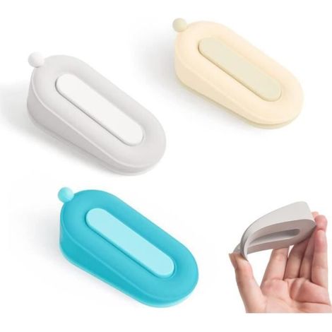 Cale porte - Non spécifié - Modèle beignet - PVC - Jaune, blanc, bleu - 10x4.8x3.5 cm (1/4)