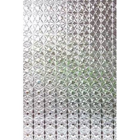 Film Pour Vitre - Film De Confidentialité Statique Sans Colle - Effet Arc-En-Ciel À La Lumière Du Soleil - 60 % D'Opacité - Format 60 x 180 cm (1/5)