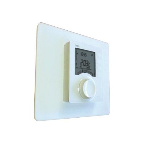 Delta Dore – Plaque de finition pour thermostat programmable – Évite dégradation décoration existante – Pour murs et plafonds – Compatible Tybox (1/5)
