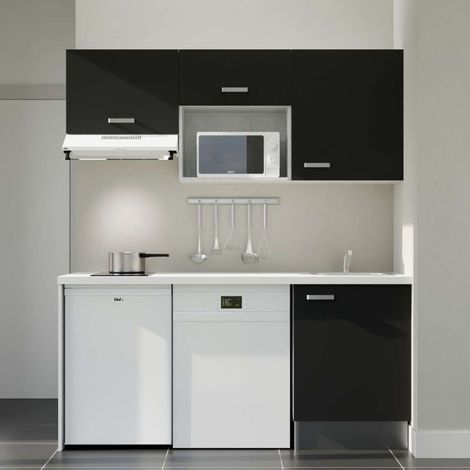 Kitchenette K55L-PT - 180 cm avec plan de travail et évier