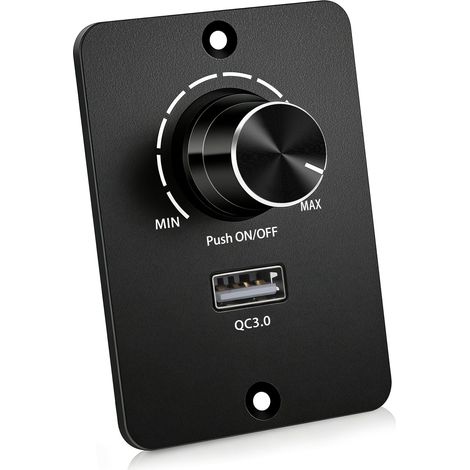 Dimmer Led - 12 V - 5 A - 60 W - Regulable Continuo 0-100 Porcentaje - Con Puerto Usb - Para Caravana Barco Camper (1/5)