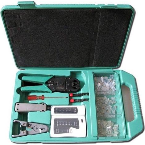 Kit strumenti XtendLan per reti pinze crimpatrici tester