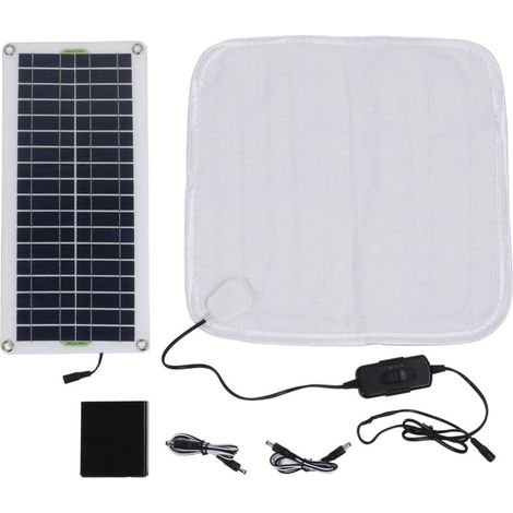 50W Portable Solar Panel with 20W 12V Electric Cover, Battery Box, Efficient Charging for Outdoor Camping and Hiking (1/5)