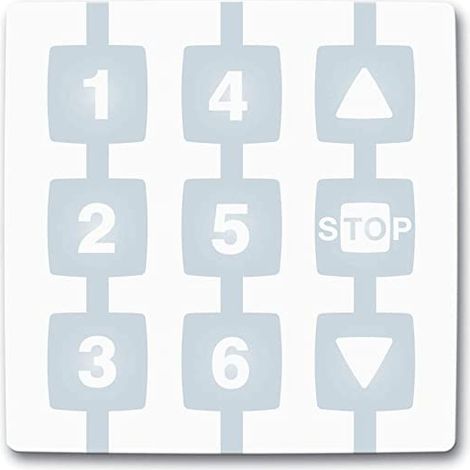 Nice – Télécommande émetteur mural 6 canaux – Programmable par autoapprentissage – Indice de protection IP40 – Fréquence 433.920 MHz – WM006G (1/4)