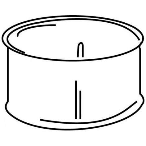 TEN – Manchette à sceller en acier galvanisé Ø125mm – Raccord fumisterie pour appareils à gaz, fioul, bois et charbon – Hauteur 13,7cm – Largeur 13,9cm