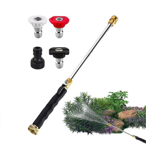 Lance d'arrosage pour tuyau de jardin, outil d'arrosage avec 3 modes réglables pour l'irrigation du jardin (1/5)