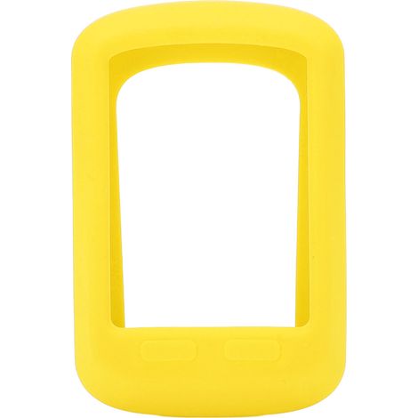 Support en silicone pour compteur vélo, étui protecteur avec film HD pour Bryton 420 jaune (1/5)