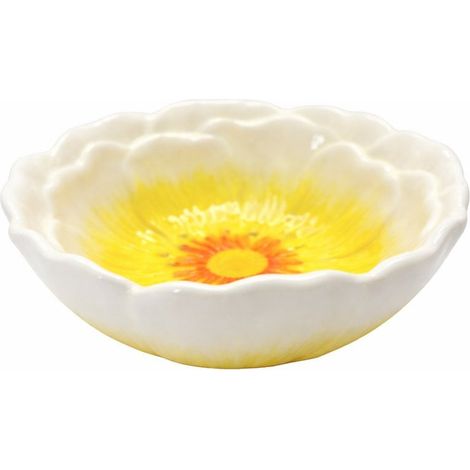 Assiette Creuse Jaune en Dolomite pour Soupe, Pâtes et Risotto 17,5 x 17,5 x 7 cm - PANGIVO (1/2)