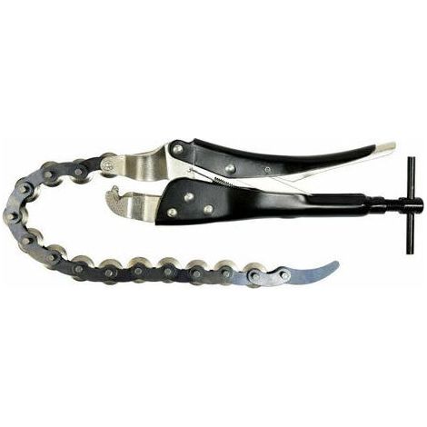 Coupe-Tuyau - Chaîne De Coupe Pour Tuyaux D'échappement - Compatible Acier Cuivre Aluminium PVC - Réglage Tension Chaîne En Cours D'utilisation - 1 Pièce (1/5)