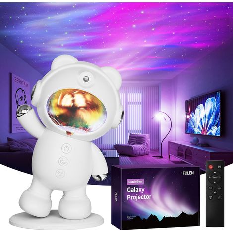 Projecteur Ciel Etoile, Veilleuse LED pour Chambre d'Enfant, Nuage Lumiere led Plafond, Projecteur de Galaxie Aurora pour Decoration, Cadeau de Noël pour Garçons, Filles et Couples,Blanc (1/5)