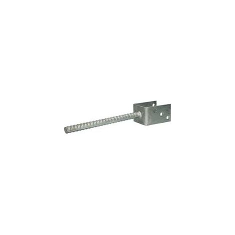 Pied de poteau Forme U 60X100X81 Forte tenue à la corrosion Acier galvanisé à chaud - 5 pièces