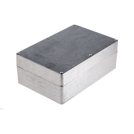 Boîtier RS PRO en Alliage d'aluminium, 222.5 x 145.8 x 82.2mm, Argent IP65, Blindé ( Prix pour 1 ) (1/3)