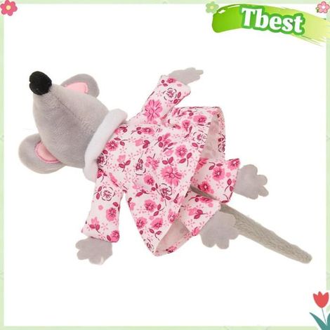 Tbest Jouet de souris à mâcher pour animaux de compagnie Jouet à mâcher interactif pour chat, souris, animalerie jouet Bleue Rose (1/5)