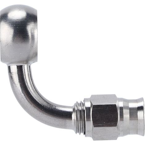 Raccord de tuyau de frein à œil Banjo AN‑ 3, adaptateur à 90 ° en acier inoxydable, accessoires automobiles (1/5)