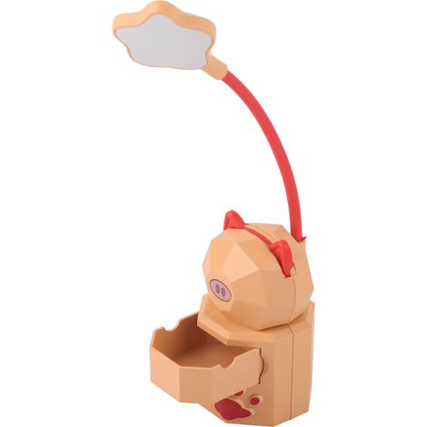 LED-Tischlampe in Schweinchenform, gelb, mit Augenschutz, USB-Ladefunktion, ideal fürs Schlafzimmer (1/5)