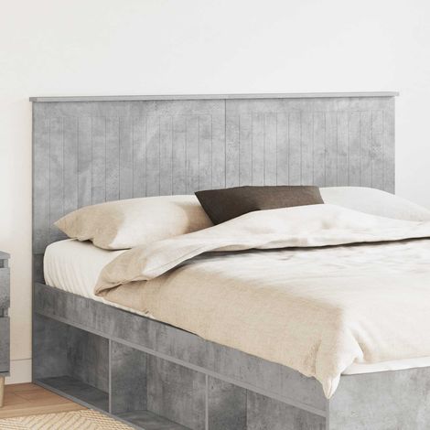 Tête de lit-Panneau de lit Gris béton 150 cm Bois d'ingénierie 530690 (1/5)