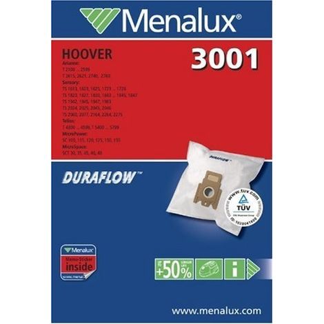 Menalux 3001 5x sacchi aspirapolvere Hoover Amigo Arianne Athos Discovery Sensor (1/2)