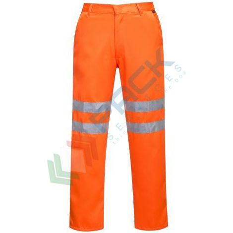 Pantaloni Hi-Vis in poliestere-cotone arancione, taglia S - FR(38-40) - UK(30-32) (1/2)