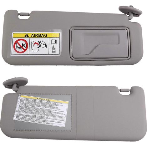 74320-0KB00-C0 74310-0KC30-C0 Paar graue Seitensonnenblenden (links und rechts) für Toyota Hilux Revo Rocco 2WD 4WD 2015-2022 (1/5)