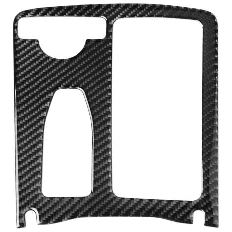 Convient pour la baguette de garniture de porte-gobelet Mercedes-Benz W204 2005-2012, résistante aux UV, en fibre de carbone, résistante à l'usure. (1/5)