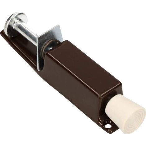 KOTARBAU Butée de porte - Marron - Solide - En acier - Anti-rouille - Universel - Pédale en caoutchouc - Technique de sécurité (Marron) (1/5)