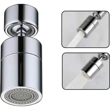Robinet universel rotatif sortie d'eau rallonge bec aérateur robinet anti-éclaboussures bras mécanique (1/3)