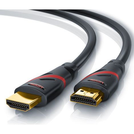 CSL 8k HDMI Kabel 2.1, 4K Ultra HD, UHD, Full HD, 3D, ARC, High Speed mit Ethernet, HDMI Typ A - 0,25m (1/5)