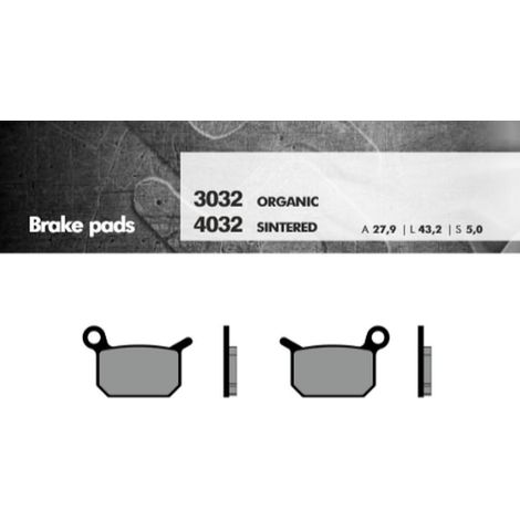 PLAQUETTES DE FREIN BRENTA KH325 MÉTAL FRITTÉ (OR) (KTM SX 50/65) (FT 4032)