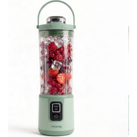 H.Koenig MOOTH18 - Mini blender portable sur batterie Vert Pastel (1/5)