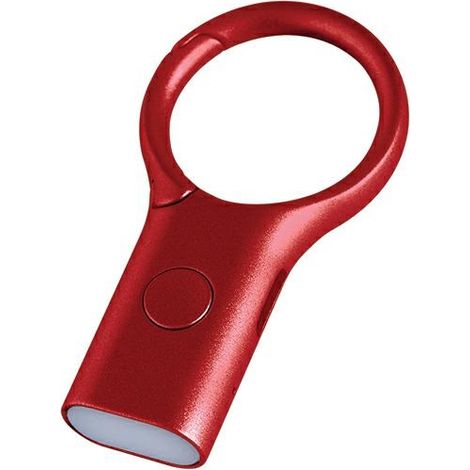 Lexon Nomaday Schlüsselanhänger-Taschenlampe Dunkelrot LL136DR (1/5)