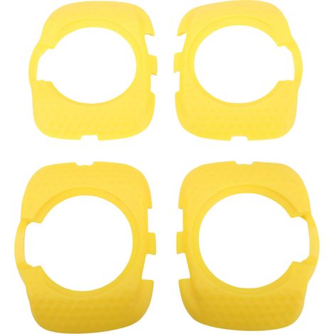 paires de couvre-cales de pédales de vélo compatibles avec les chaussures de cyclisme SpeedPlay. Protection anti-usure en ABS, antidérapante, jaune. (1/5)