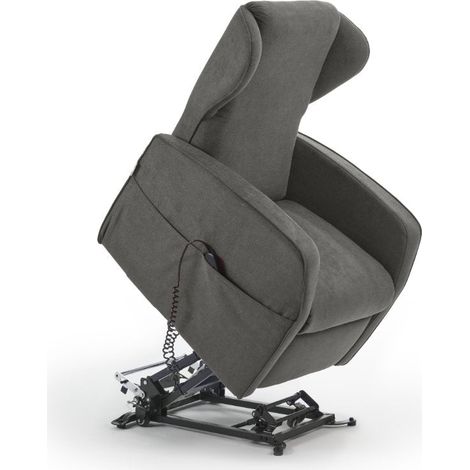 Poltrona Alzapersona Elettrica 2 Motori 73x101x86 cm Adele in Microfibra Dispositivo Medico 1 Grigio (1/5)